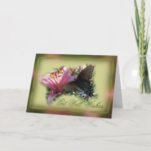 Papillon & Lily Get Well ou autre carte d'occasion