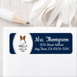 Papillon Maman Pap Maman (blanc & sable) Mignonne