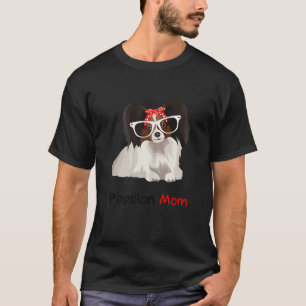 Papillon Mom Bandana Womens Papillon Dog T-Shirt