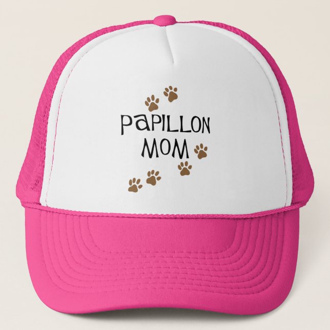 Papillon Mom Trucker Hat (Front)