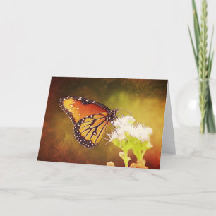 Papillon Monarque 1 Carte d'Ecriture Psaume 73:28