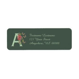 Papillon Monogramme Initiale A Adresse Sweet Pea
