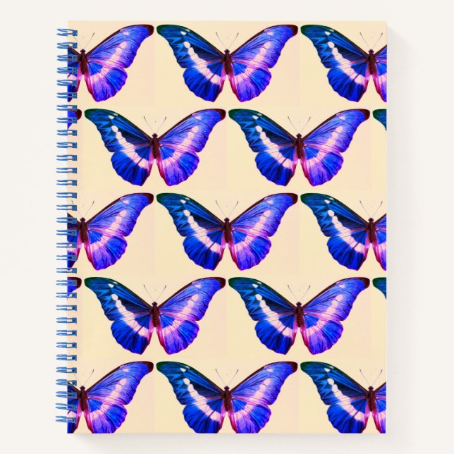 Papillon Morpho Housse Spiral Livre de croquis N (Devant)