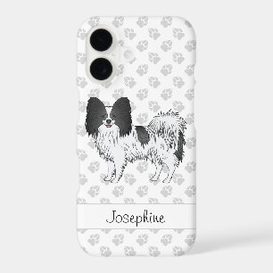 Papillon Noir Et Blanc Avec Pattes Et Nom Personna