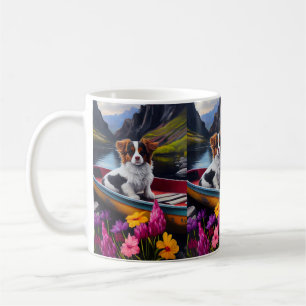Papillon on a Paddle: A Scenic Adventure Coffee Mug