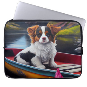 Papillon on a Paddle: A Scenic Adventure Laptop Sleeve