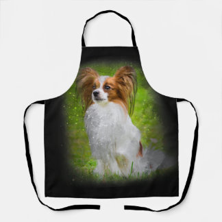 papillon,papilon,papillon dogs,papillon dog, apron