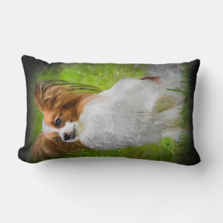 papillon,papilon,papillon dogs,papillon dog, lumbar pillow