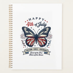 Papillon Patriotique Bonne Fête du 4 Juillet Desig