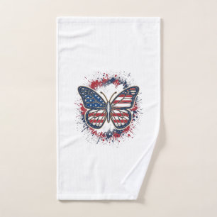 Papillon Patriotique Gravure Vintage Vector Design
