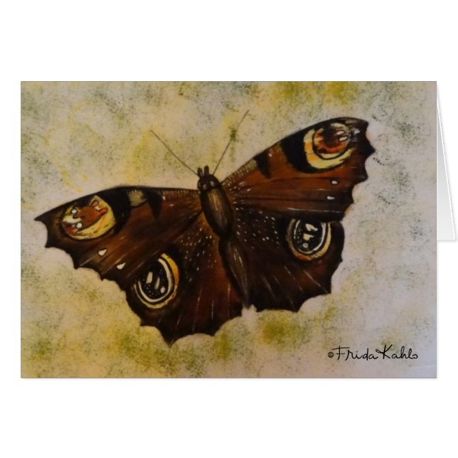 Papillon peint Frida Kahlo (Devant horizontal)