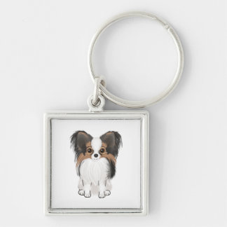 Papillon (picture) keychain
