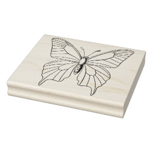 Papillon pour colorier le tampon d'art en caoutcho
