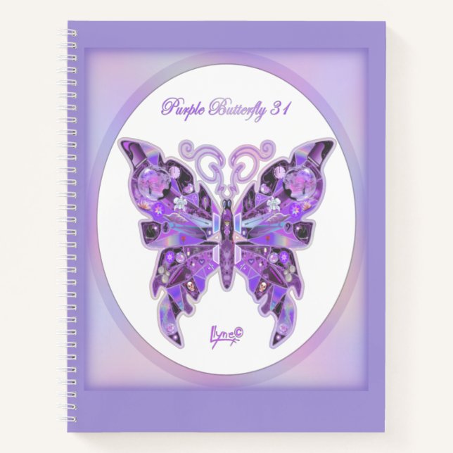 Papillon pourpre 31 Carnet (Devant)