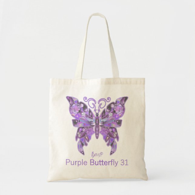 Papillon pourpre 31 Sac fourre-tout (Devant)