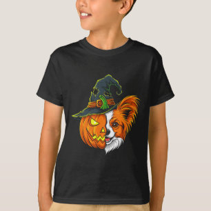 Papillon Pumpkin Jack O Lantern Halloween Kids Men T-Shirt
