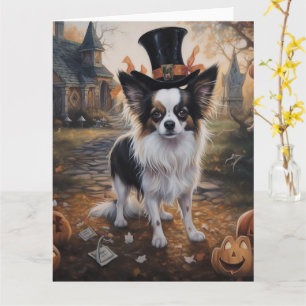 Papillon Pumpkins Halloween Scary  Card