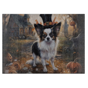 Papillon Pumpkins Halloween Scary Cutting Board