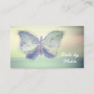 Papillon, Reiki, guérisseur, Cartes de visite de l