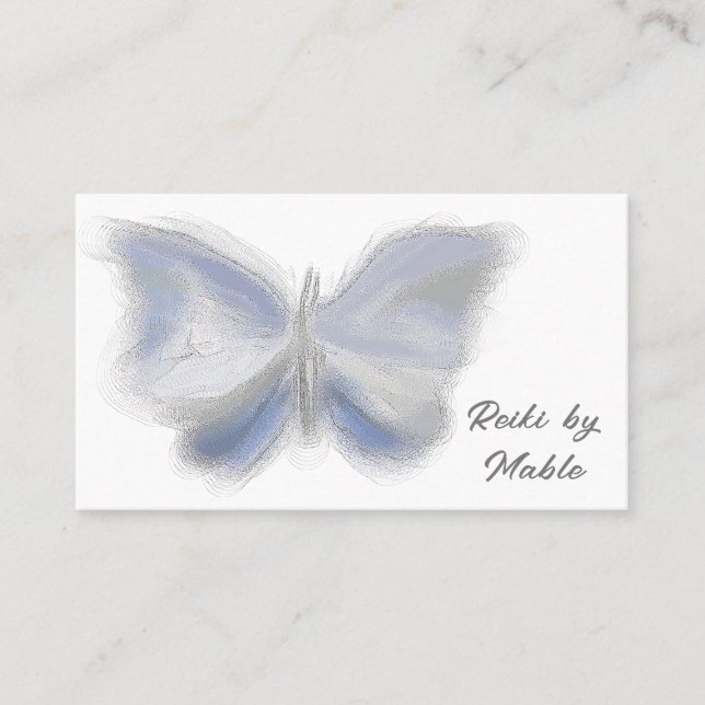 Papillon, Reiki, guérisseur, Cartes de visite de l (Devant)