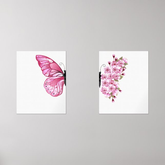 Papillon rose (Recto)