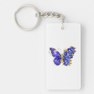 Papillon Saphir Fleur