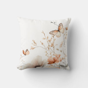 Papillon serein et Coussin floral