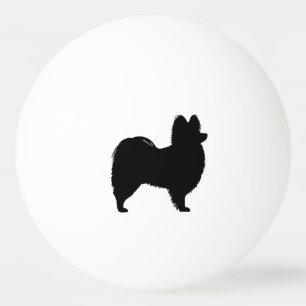 Papillon Silhouette Ping Pong Ball