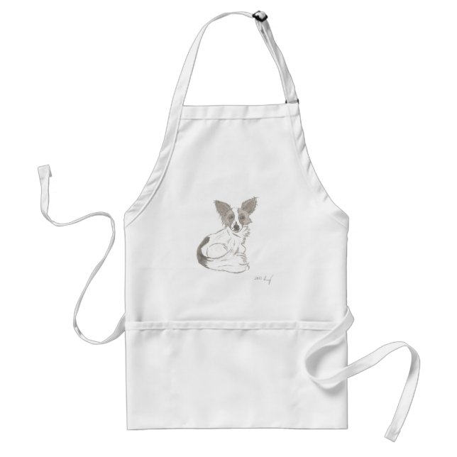 Papillon Sketch Apron (Front)