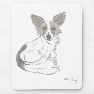 Papillon Sketch Mousepad
