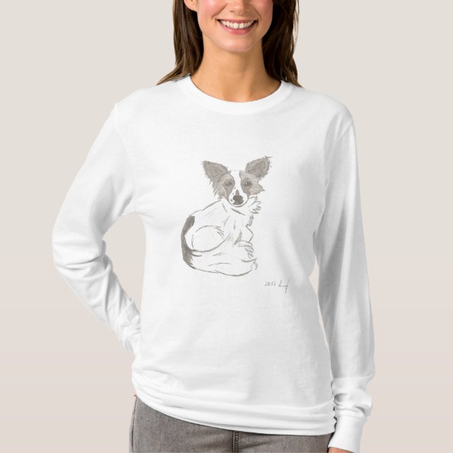 Papillon Sketch Shirts (Front)