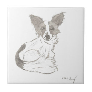 Papillon Sketch Tile