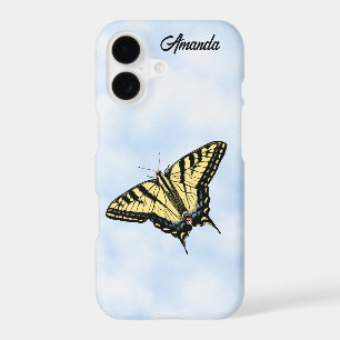 Papillon Swallowtail Jaune Ciel Bleu Personnalisé