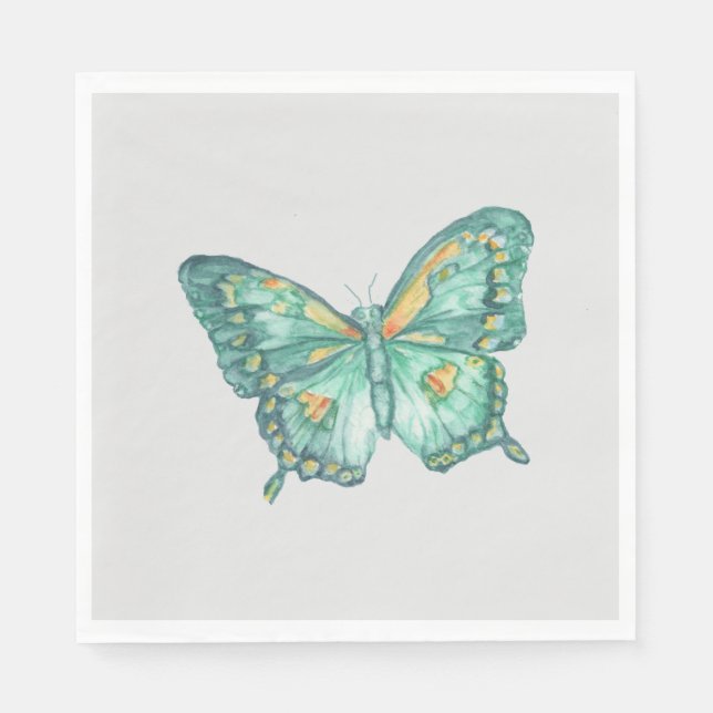 Papillon Swallowtail sur une serviette en papier (Devant)
