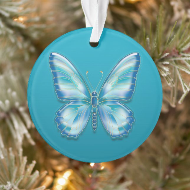 Papillon turquoise (Arbre)