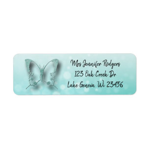 Papillon turquoise