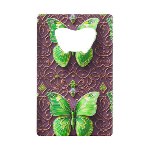 Papillon vert en optique 3D