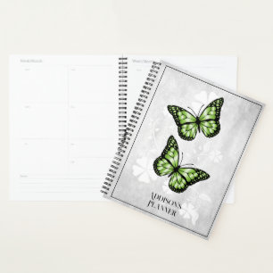 Papillon vert Floral Planner