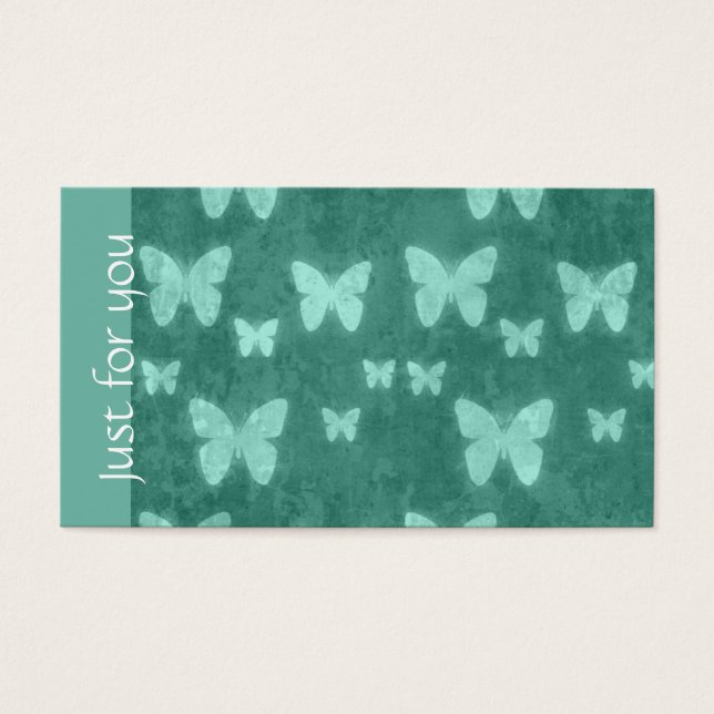 Papillon vert Girly Jade | Cartes-cadeaux Spas (Devant)