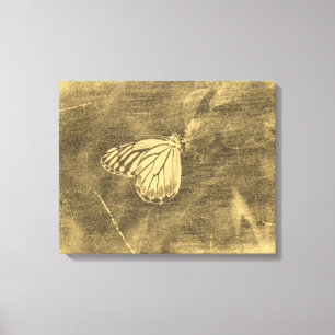 Papillon vintage sur la toile enroulée #2