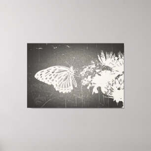Papillon vintage - Toile enveloppée