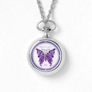 Papillon violet 31 Montre
