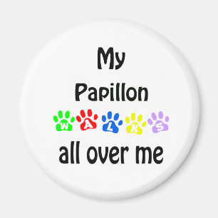 Papillon Walks Design Magnet
