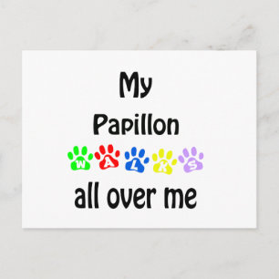 Papillon Walks Design Postcard