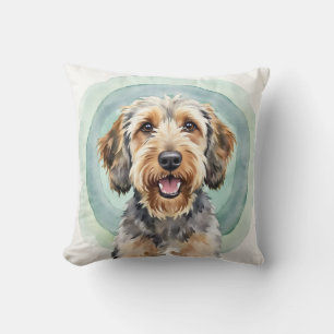 Papillon Watercolor Butterfly Pattern Art Throw Pillow