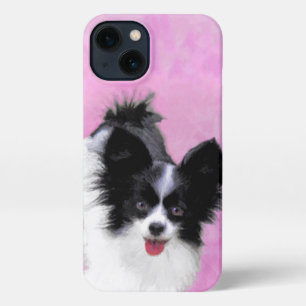 Papillon (White and Black) Painting - Dog Art iPhone 13 Case
