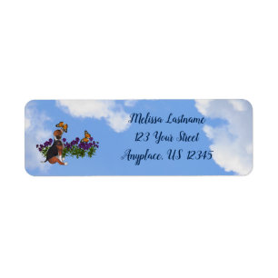 Papillons beagles Pansies mignonne adresse chien