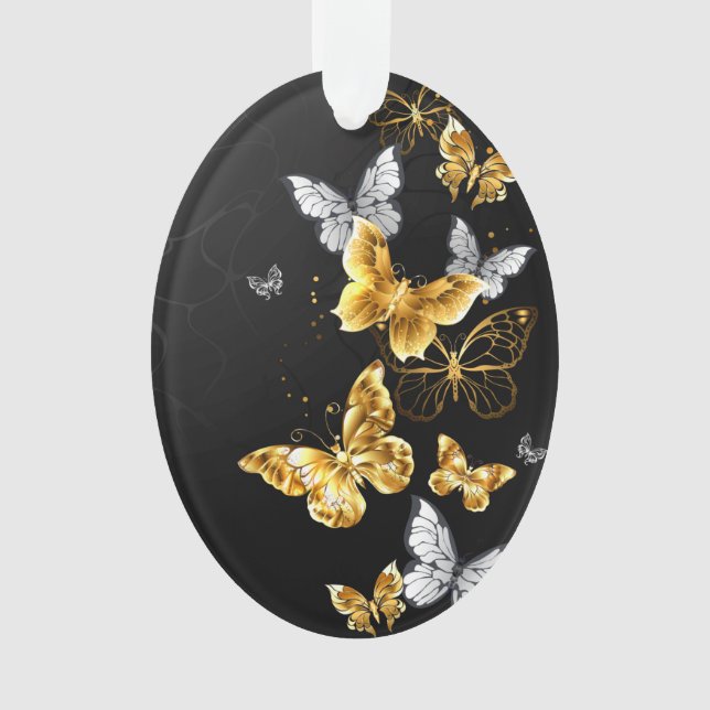 Papillons blancs et dorés (devant)