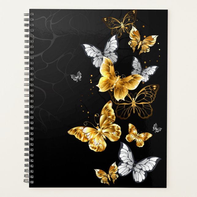 Papillons blancs et dorés (Devant)
