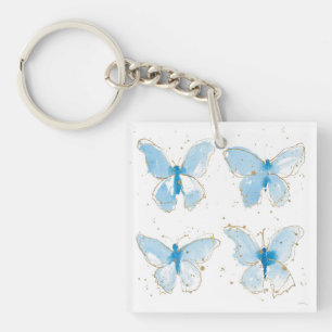 Papillons bleu Watercolor